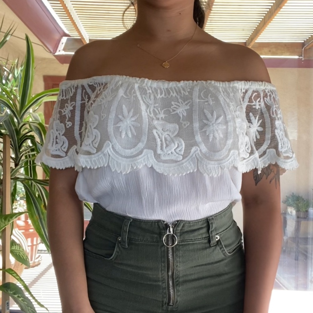 Off the shoulder blouse